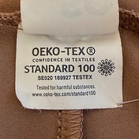 SO Womens High Waisted 7/8 Leggings Set Tan Crossover Twist & Black Small 2PK - Picture 14 of 16